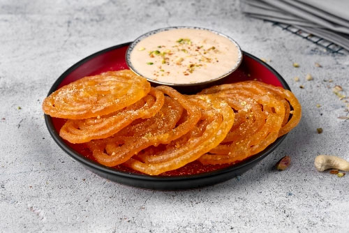 Pure Ghee Jalebi with Rabri 250gm